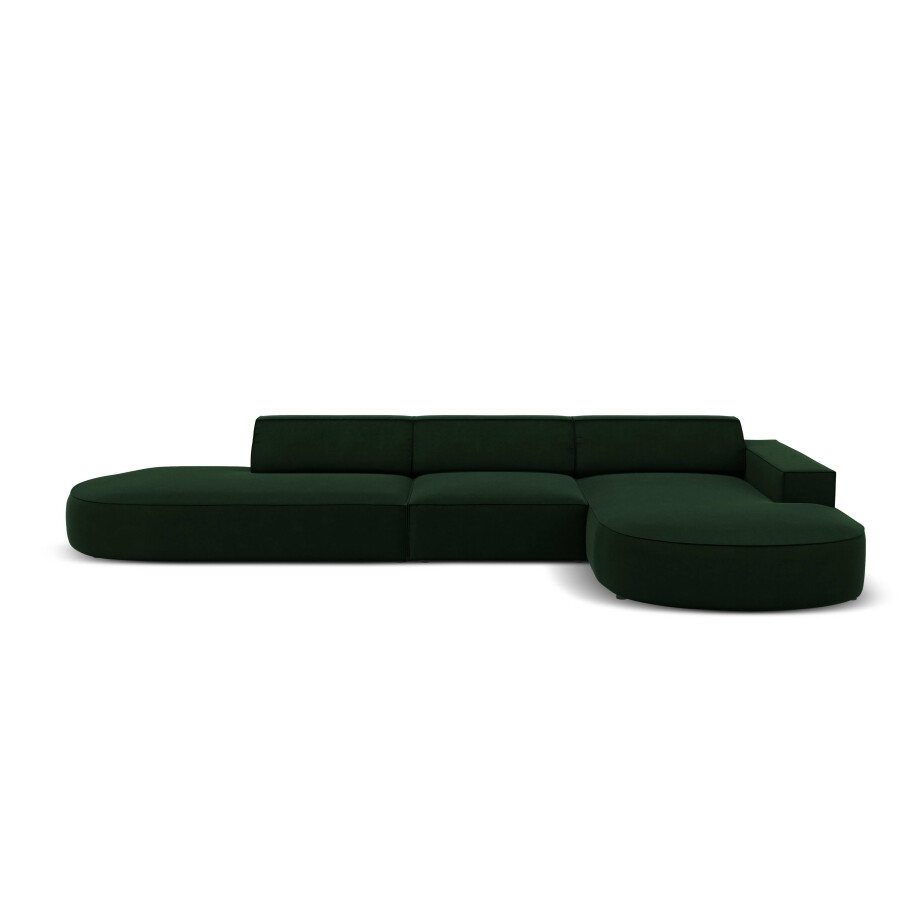 5-zits hoekbank Jodie velvet Chaise Longue rechts | Micadoni Limited Edition afbeelding 1