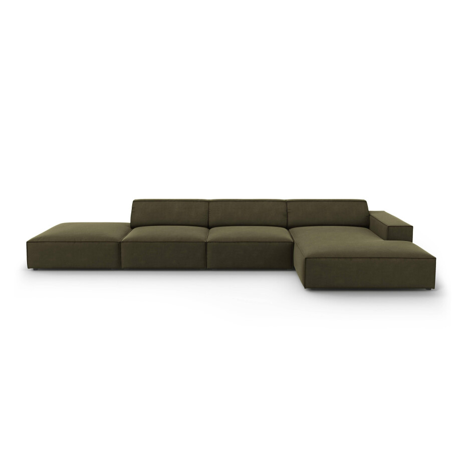5-zits hoekbank Jodie velvet rechts | Micadoni Limited Edition afbeelding 1