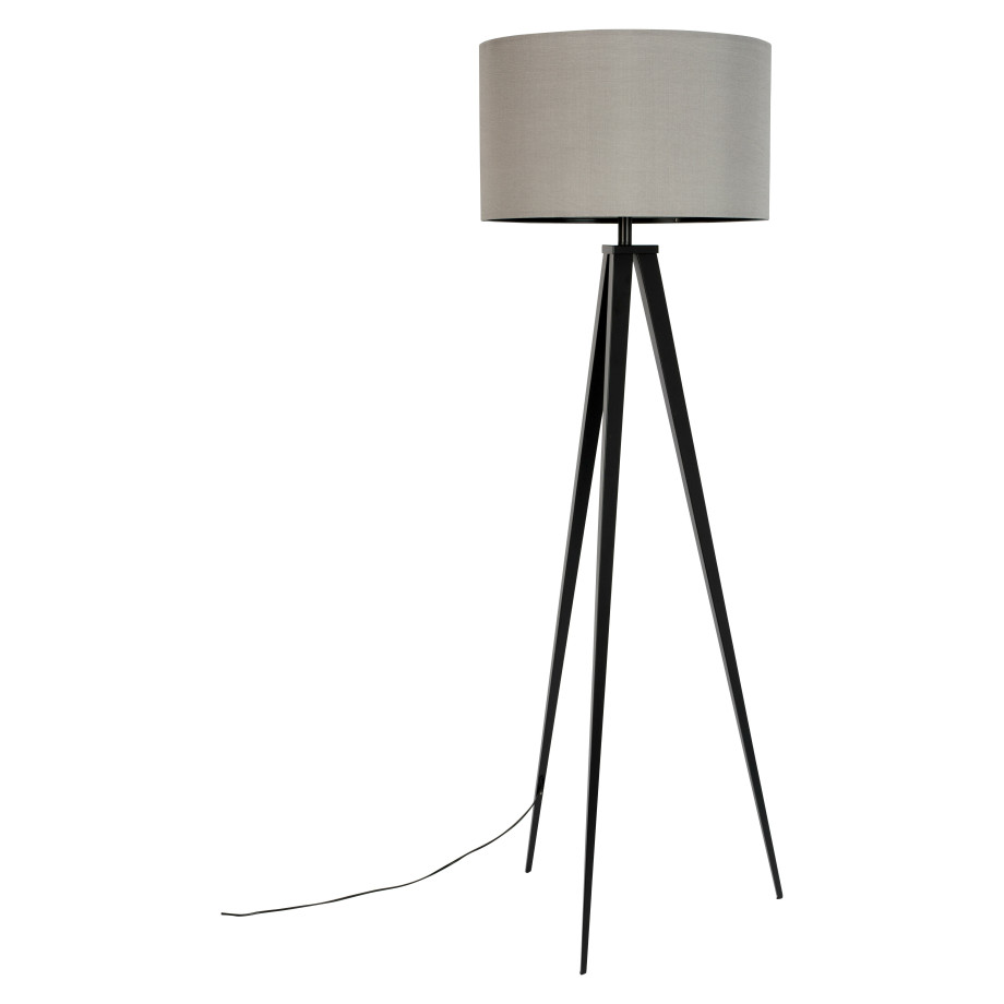 Zuiver Vloerlamp 'Tripod' 157cm, kleur Grijs afbeelding 1