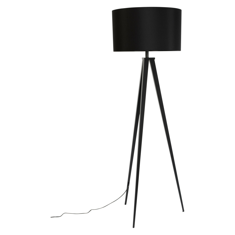 Zuiver Vloerlamp 'Tripod' 157cm, kleur Zwart afbeelding 1