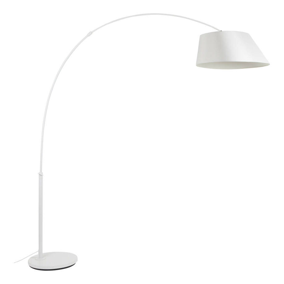 Zuiver Vloerlamp 'Arc' 222cm, kleur Wit Zuiver Vloerlamp 'Arc' 222cm, kleur Wit afbeelding 1