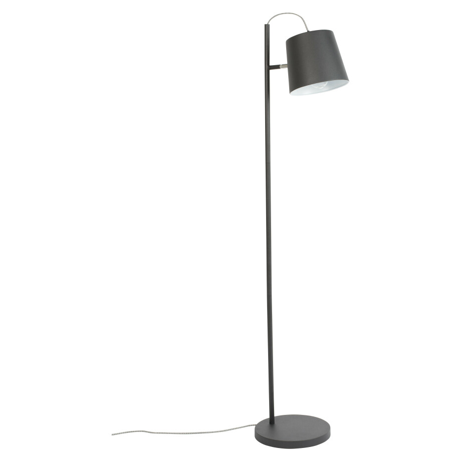 Zuiver Vloerlamp 'Buckle Head' 150cm, kleur Zwart Zuiver Vloerlamp 'Buckle Head' 150cm, kleur Zwart afbeelding 1