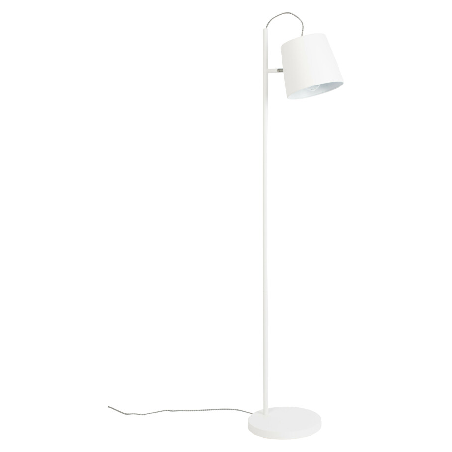 Zuiver Vloerlamp 'Buckle Head' 150cm, kleur Wit Zuiver Vloerlamp 'Buckle Head' 150cm, kleur Wit afbeelding 1