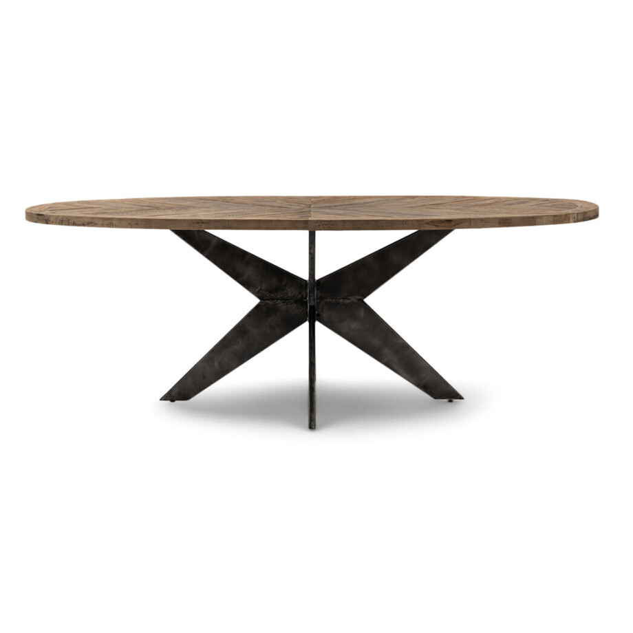 Rivièra Maison Ovale Eettafel 'Falcon Crest' Eikenhout, 230 x 105cm Rivièra Maison Ovale Eettafel 'Falcon Crest' Eikenhout, 230 x 105cm afbeelding 1