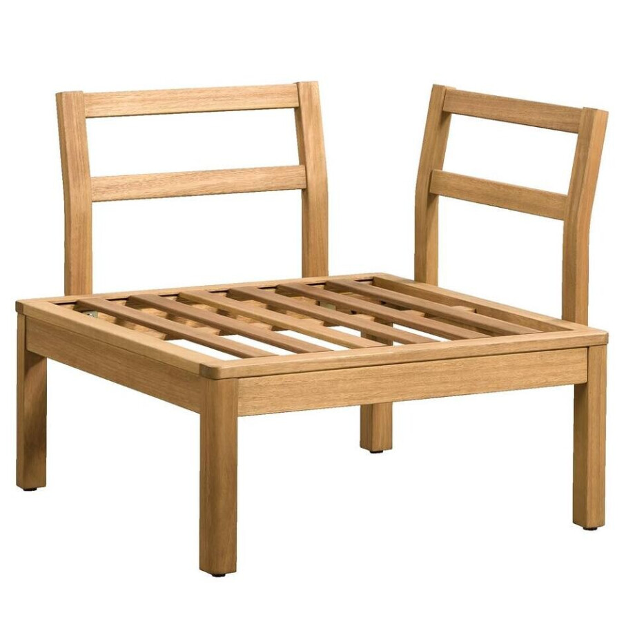 Leen Bakker - Hoekfauteuil Orleàns - Eucalyptus - 78x78x65 Cm - Hout - Bruin afbeelding 1