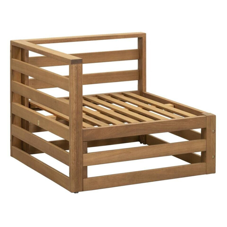 Leen Bakker - Loungebank Element Clermont - Hoek - 63x78x78 Cm - Hout - Bruin Leen Bakker - Loungebank Element Clermont - Hoek - 63x78x78 Cm - Hout - Bruin afbeelding 1