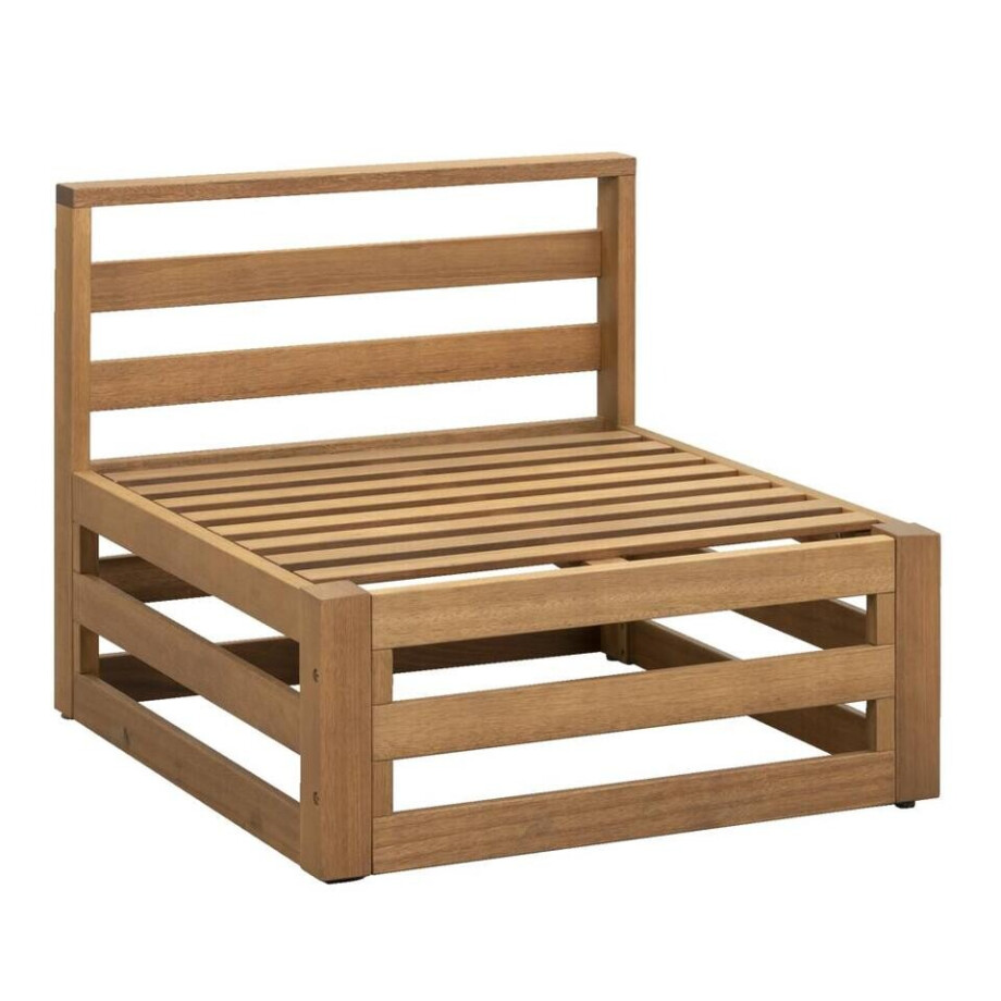 Leen Bakker - Loungebank Element Clermont - Midden - 63x78x72 Cm - Hout - Bruin afbeelding 1