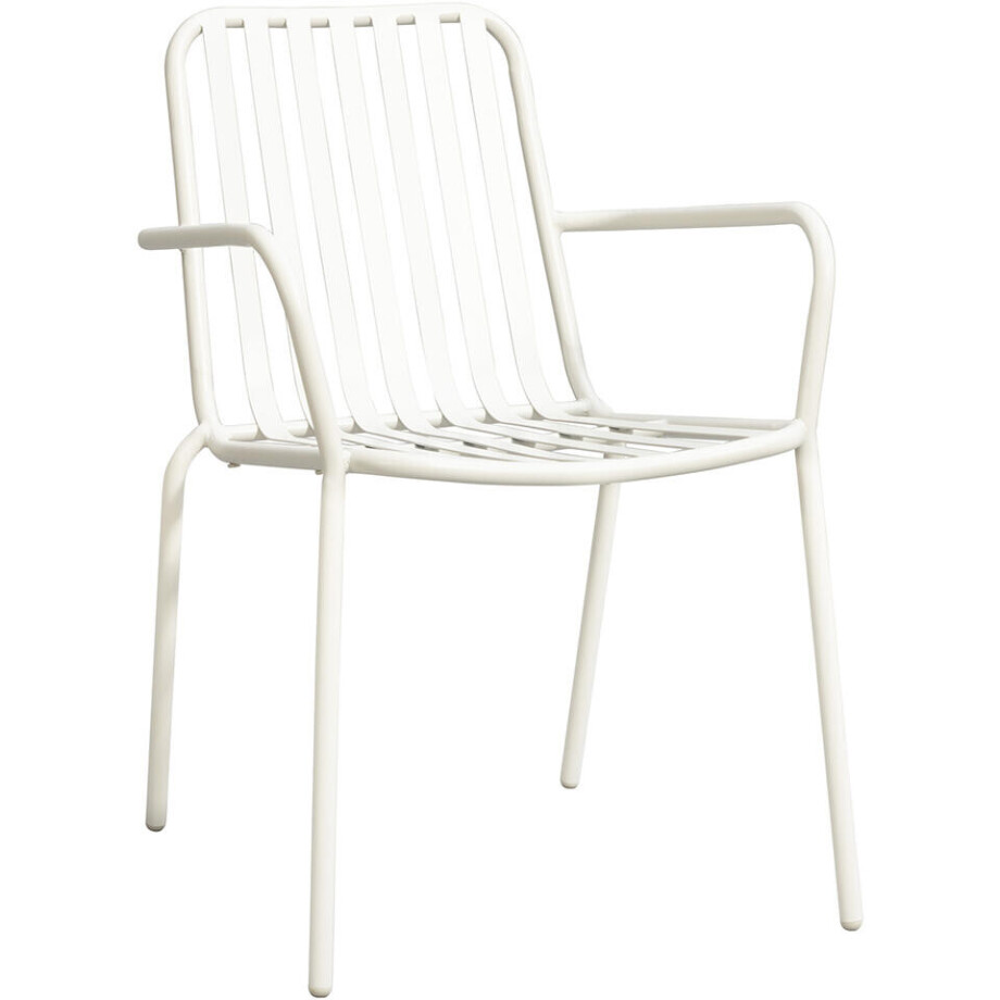 Leen Bakker - Stapelstoel Vence - /zand - 82x55x62 Cm - Metaal - Crème afbeelding 1