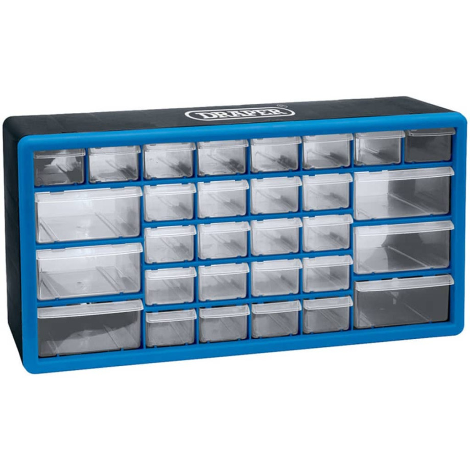 Draper Tools Gereedschapsopbergbox 30 lades blauw 12015 afbeelding 1