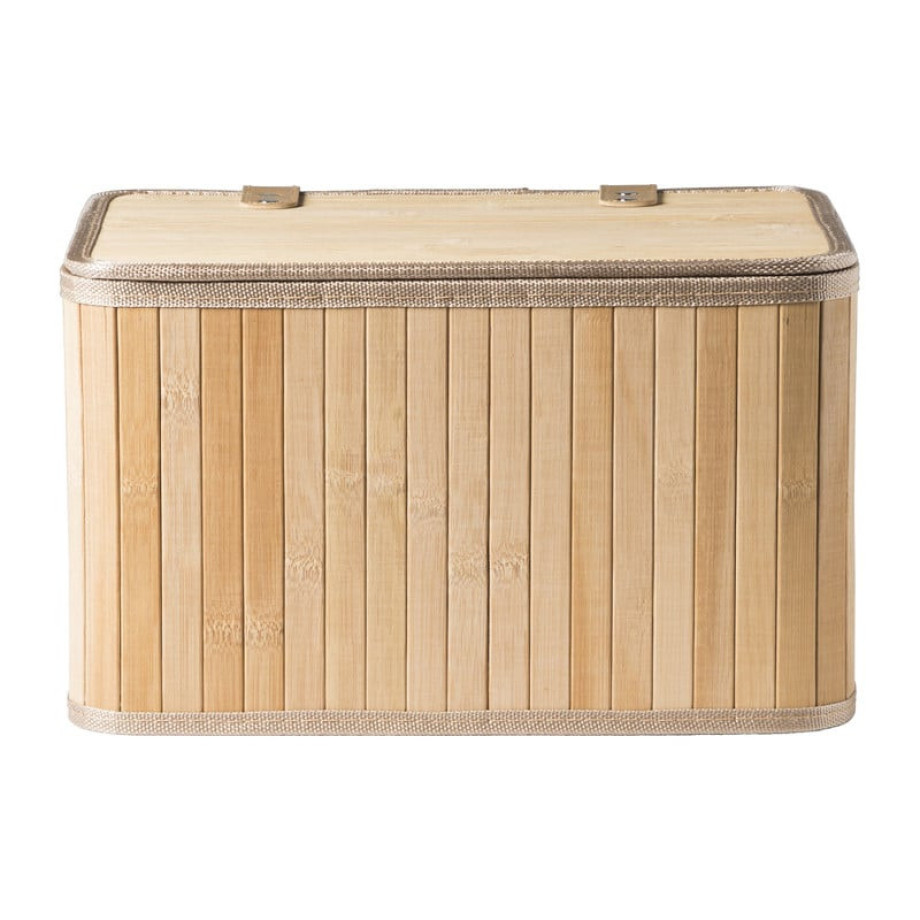 Opbergmand met deksel Oscar - 20x23x33 cm - naturel afbeelding 