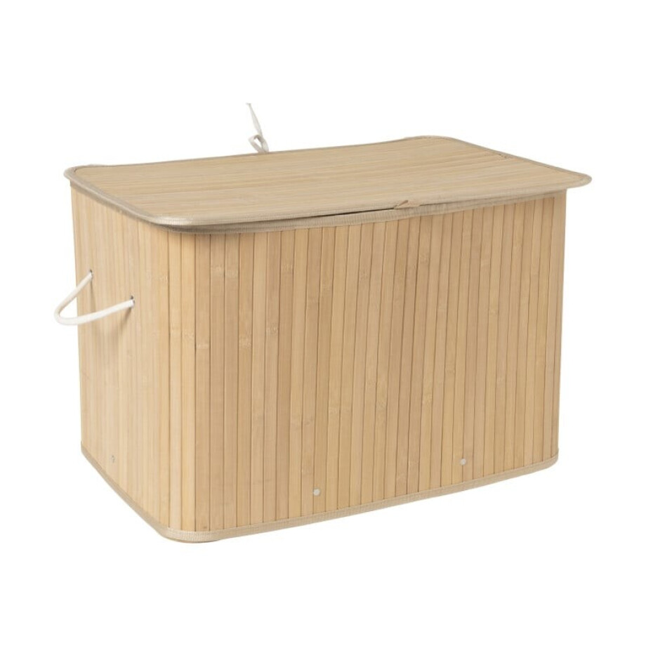 Wasmand bamboe 90 liter - naturel - 60x40x40 cm Wasmand bamboe 90 liter - naturel - 60x40x40 cm afbeelding