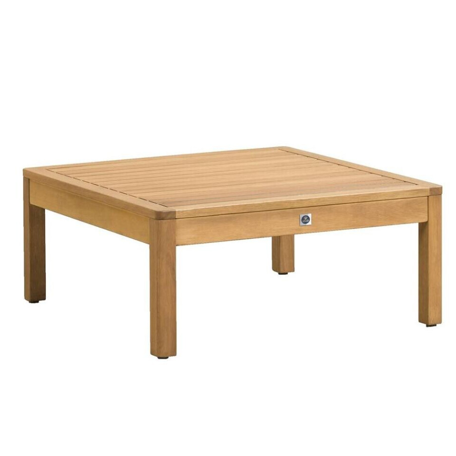Leen Bakker - Le Sud Tafel/hocker Orleans - Naturel - 72x72x31 Cm - Hardhout - Bruin afbeelding 1