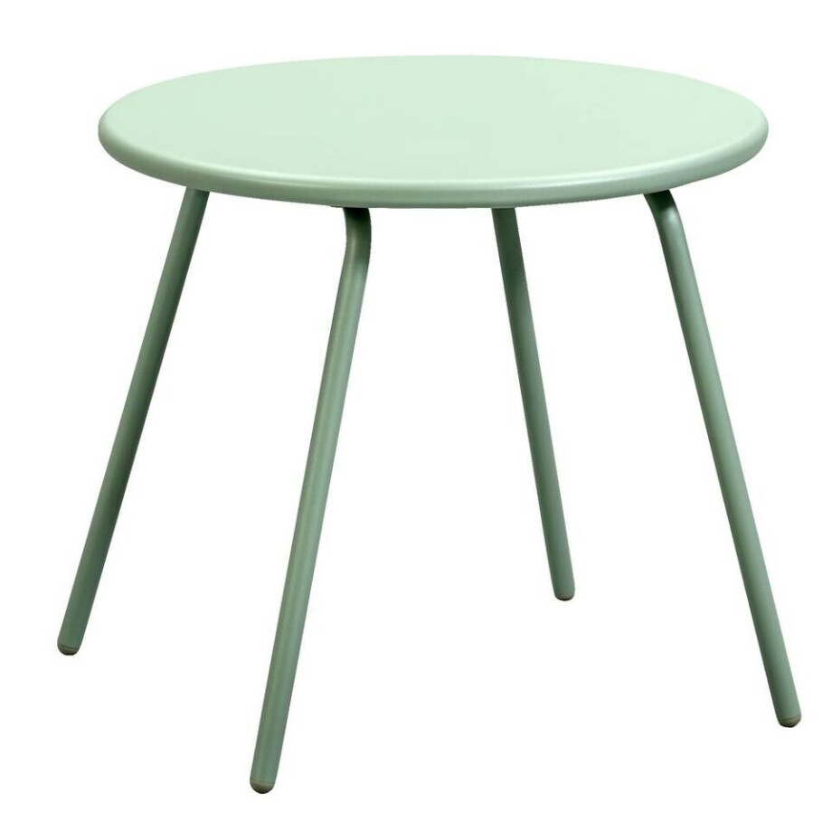 Leen Bakker - Bijzettafel Vilanova - Licht - 45xØ50 Cm - Metaal - Groen Leen Bakker - Bijzettafel Vilanova - Licht - 45xØ50 Cm - Metaal - Groen afbeelding 1