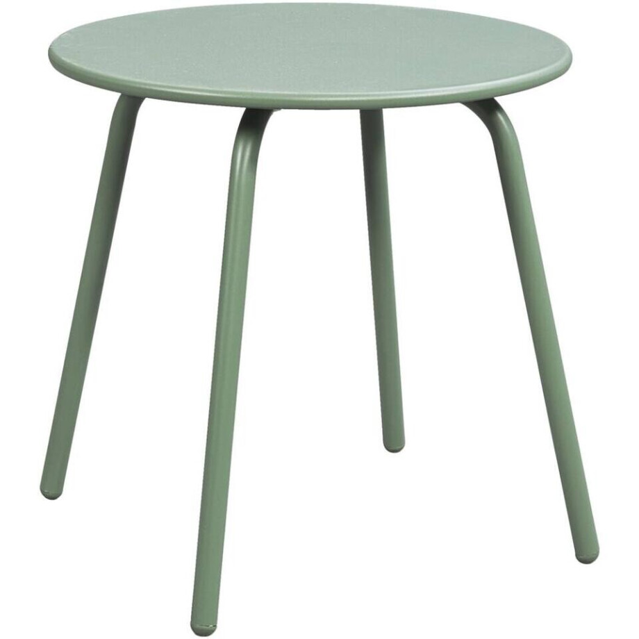 Leen Bakker - Bijzettafel Montreal - / - 45xØ45 Cm - Metaal - Groen afbeelding 1