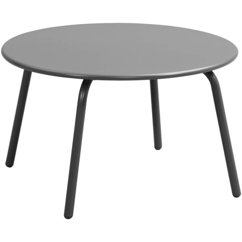 Leen Bakker - Bijzettafel Montreal - Antraciet/ - 36xØ60 Cm - Metaal - Grijs afbeelding 1