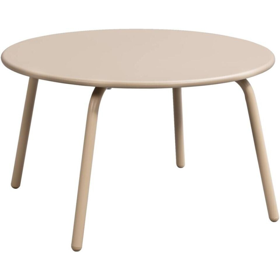 Leen Bakker - Bijzettafel Montreal - Zand/ - 36xØ60 Cm - Metaal - Beige afbeelding 1
