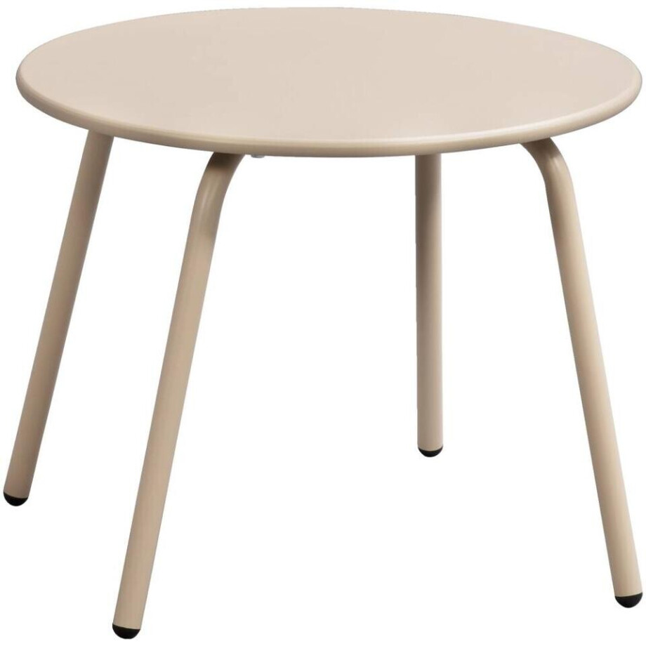 Leen Bakker - Bijzettafel Montreal - Zand/ - 40xØ50 Cm - Metaal - Beige afbeelding 1