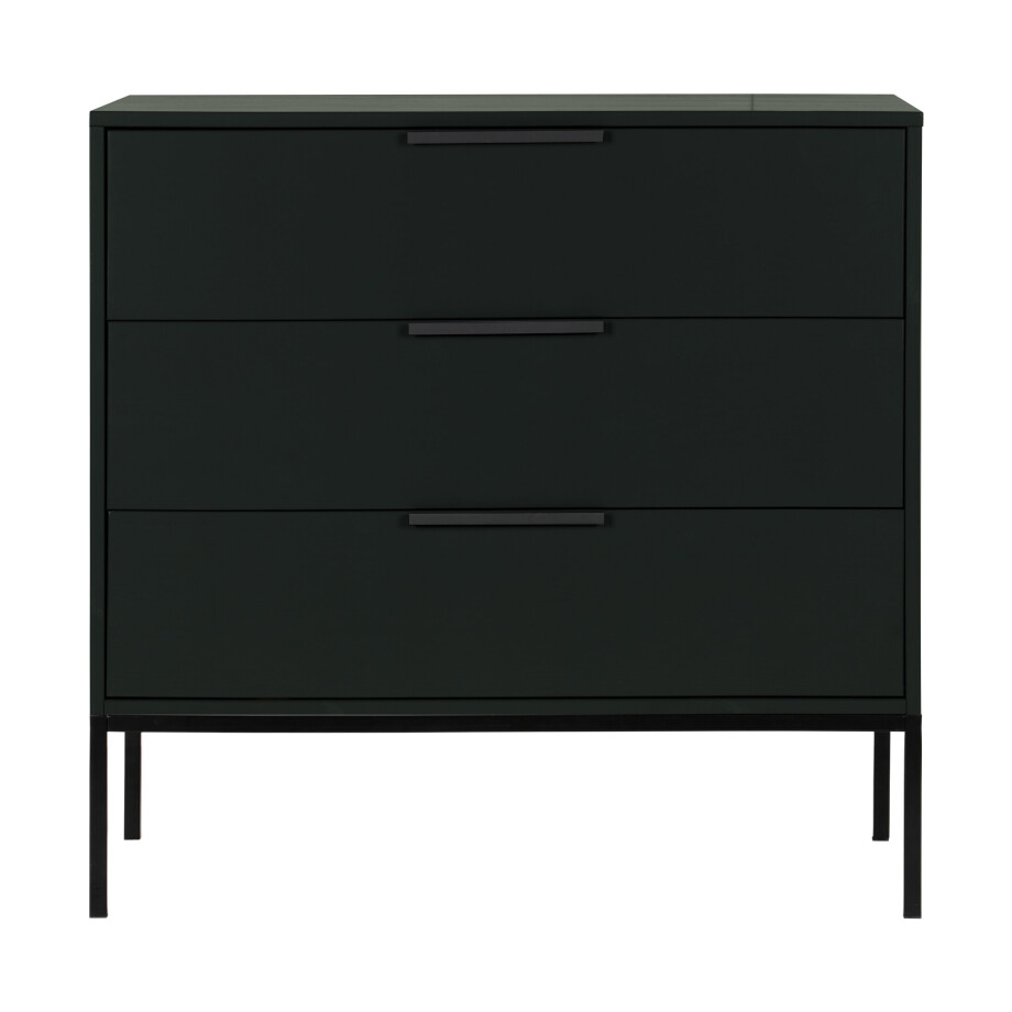 WOOOD Ladekast / Commode 'Adam' kleur Zwart WOOOD Ladekast / Commode 'Adam' kleur Zwart afbeelding 1