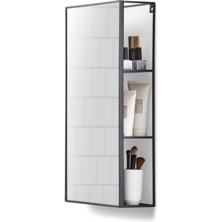 Umbra Cubiko wandspiegel met planken Umbra Cubiko wandspiegel met planken afbeelding 1