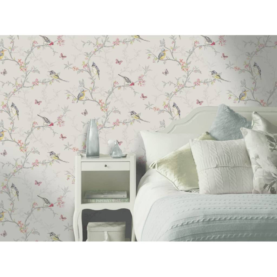 DUTCH WALLCOVERINGS Behang Phoebe lila afbeelding 1