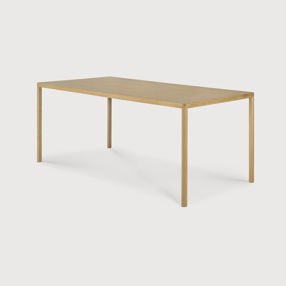Ethnicraft Eettafel 'Air' Gevernist Eikenhout, 180 x 90cm afbeelding 