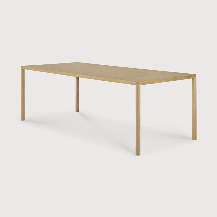 Ethnicraft Eettafel 'Air' Gevernist Eikenhout, 200 x 95cm afbeelding 