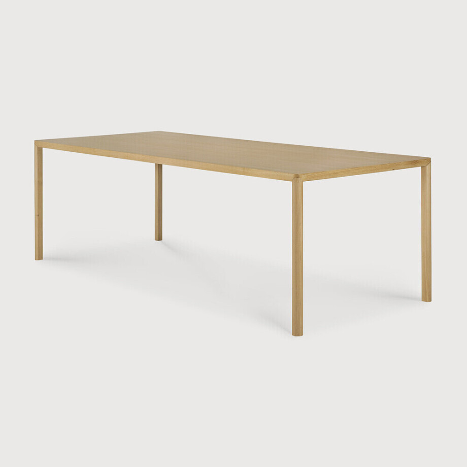 Ethnicraft Eettafel 'Air' Gevernist Eikenhout, 220 x 95cm afbeelding 