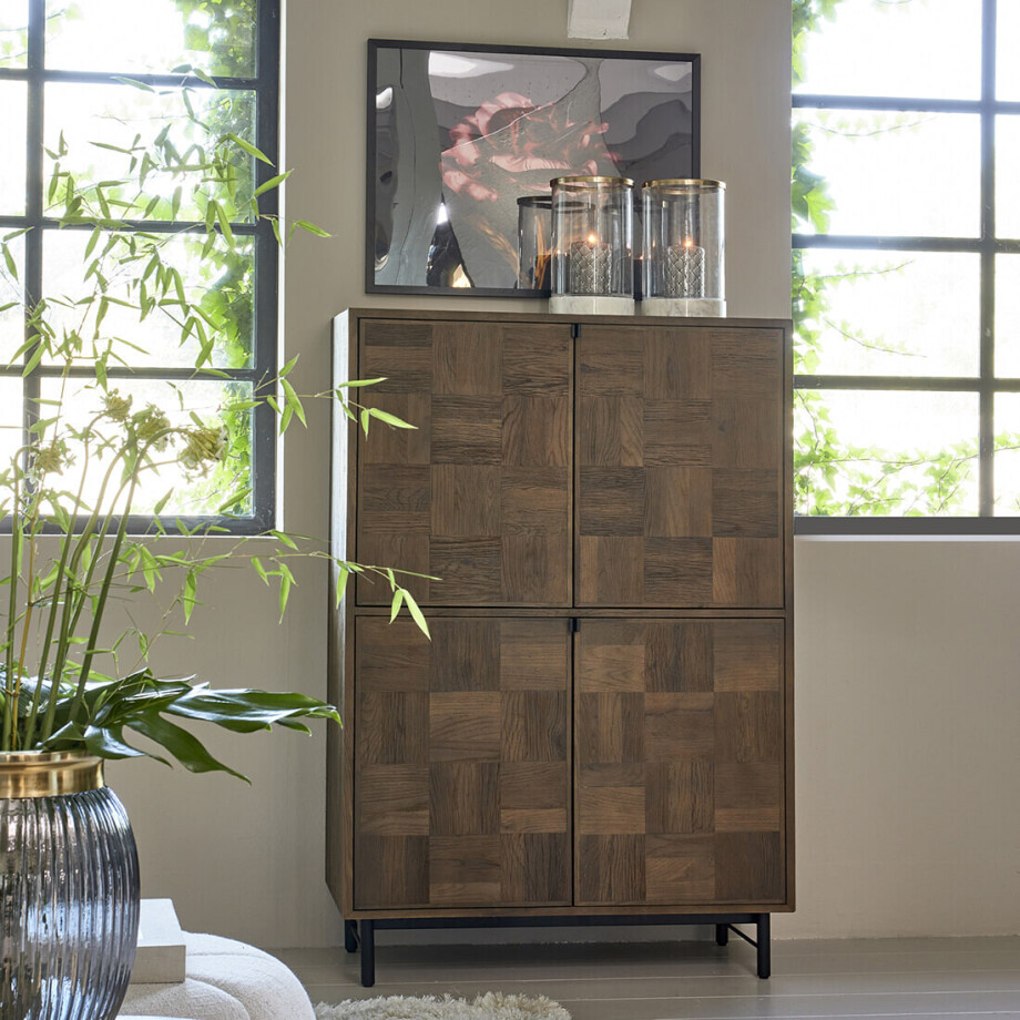 Rivièra Maison Opbergkast 'Mac Arthur Park' Eikenhout, 151 x 105cm afbeelding 