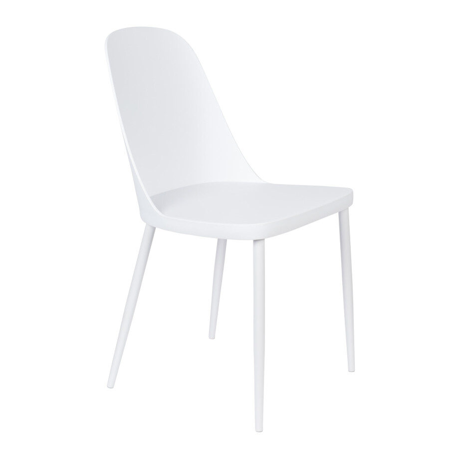 ZILT Eetkamerstoel 'Pip', kleur Wit ZILT Eetkamerstoel 'Pip', kleur Wit afbeelding 1