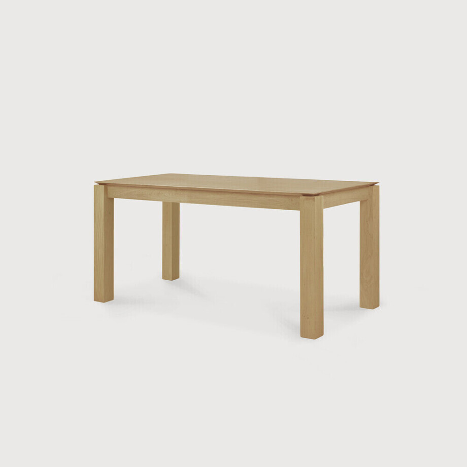 Ethnicraft Eettafel 'Slice' Geolied Eikenhout, 160 x 90cm afbeelding 