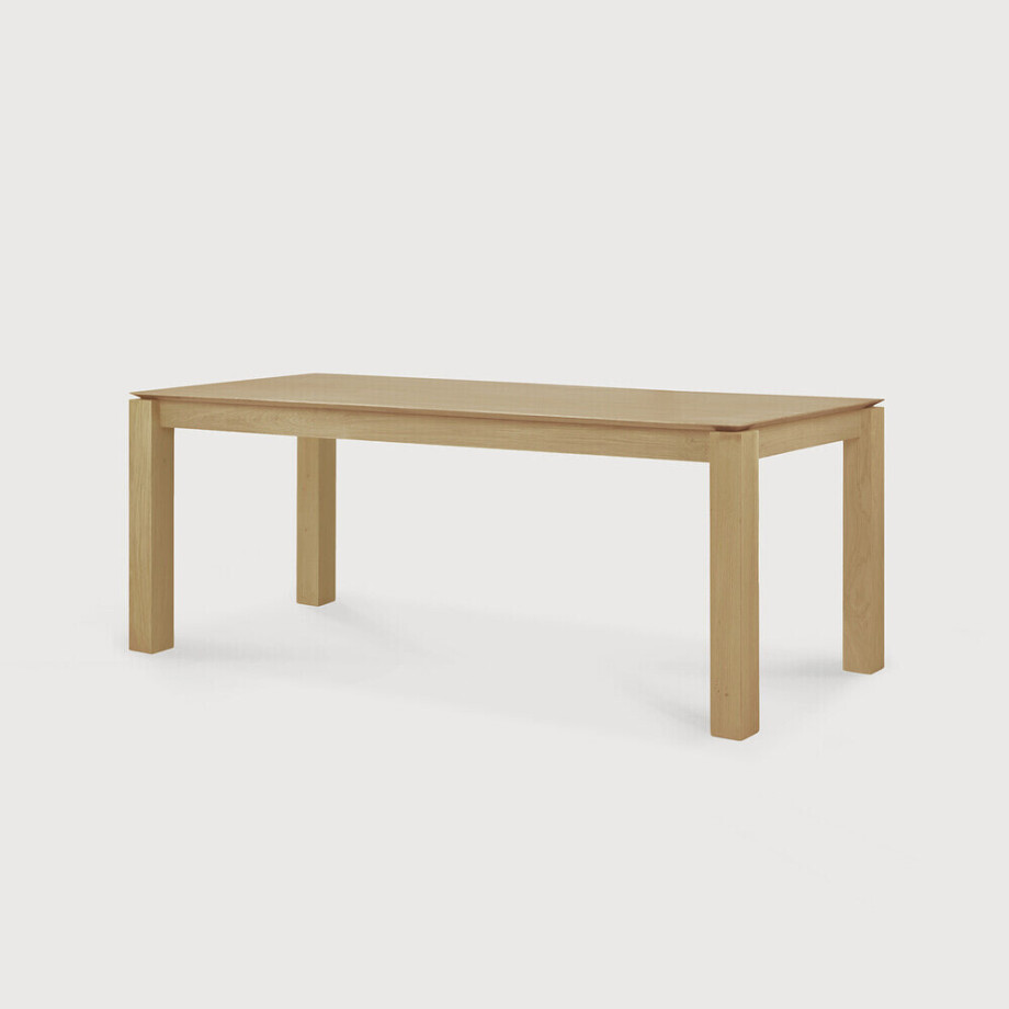 Ethnicraft Eettafel 'Slice' Geolied Eikenhout, 200 x 100cm afbeelding 