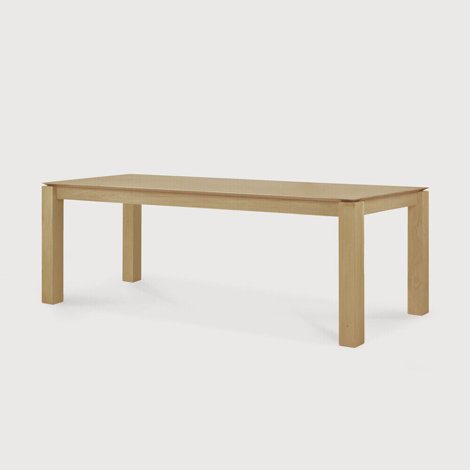 Ethnicraft Eettafel 'Slice' Geolied Eikenhout, 220 x 100cm afbeelding 