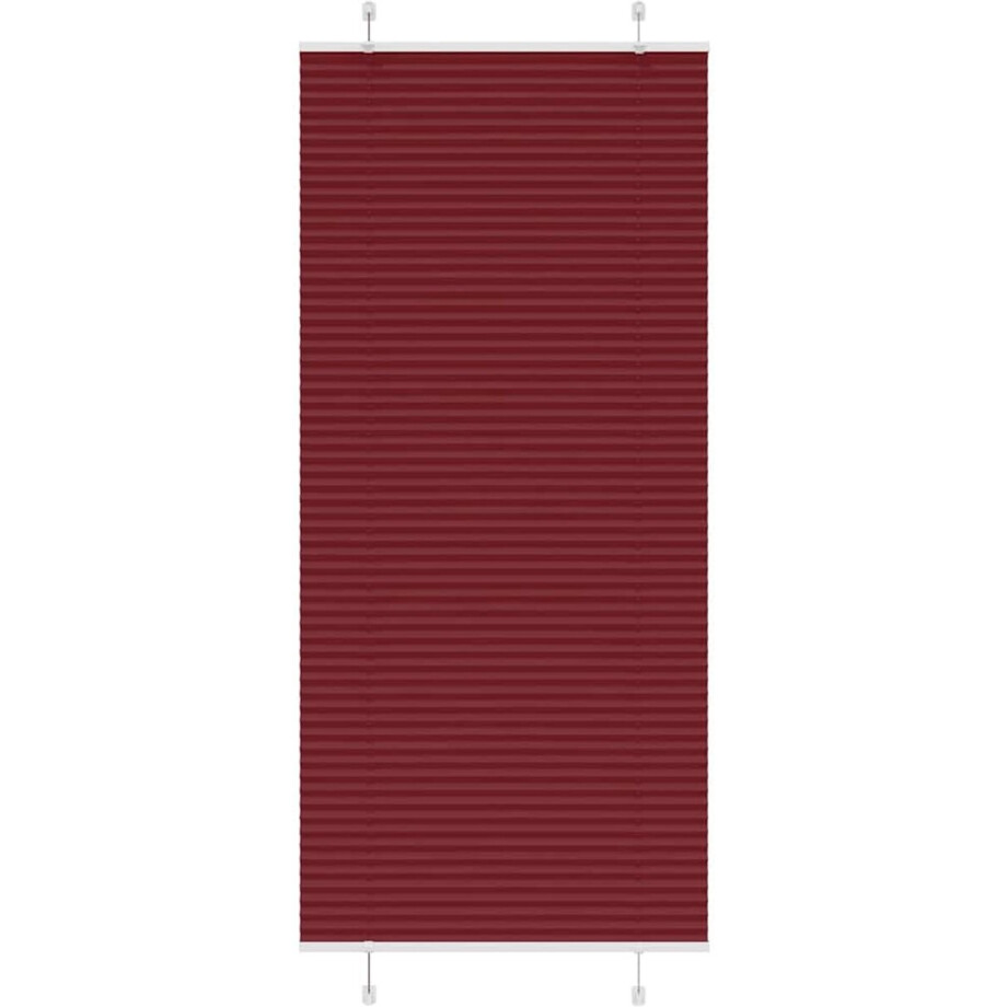vidaXL - Plissé - rolgordijn - 100x200cm - stofbreedte - 99,4 - cm - bordeauxrood vidaXL - Plissé - rolgordijn - 100x200cm - stofbreedte - 99,4 - cm - bordeauxrood afbeelding 1