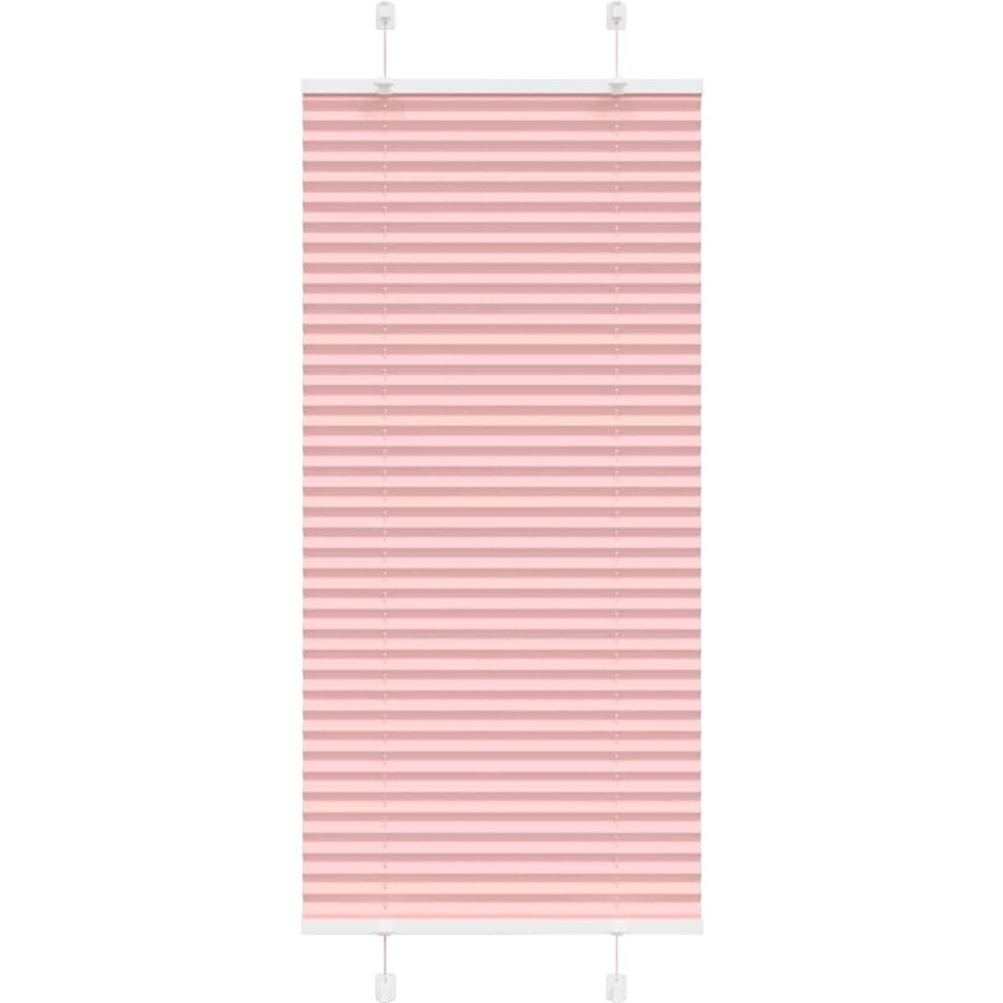 vidaXL - Plissé - rolgordijn - 60x150 - cm - stofbreedte - 59,4 - cm - polyester - roze afbeelding 1