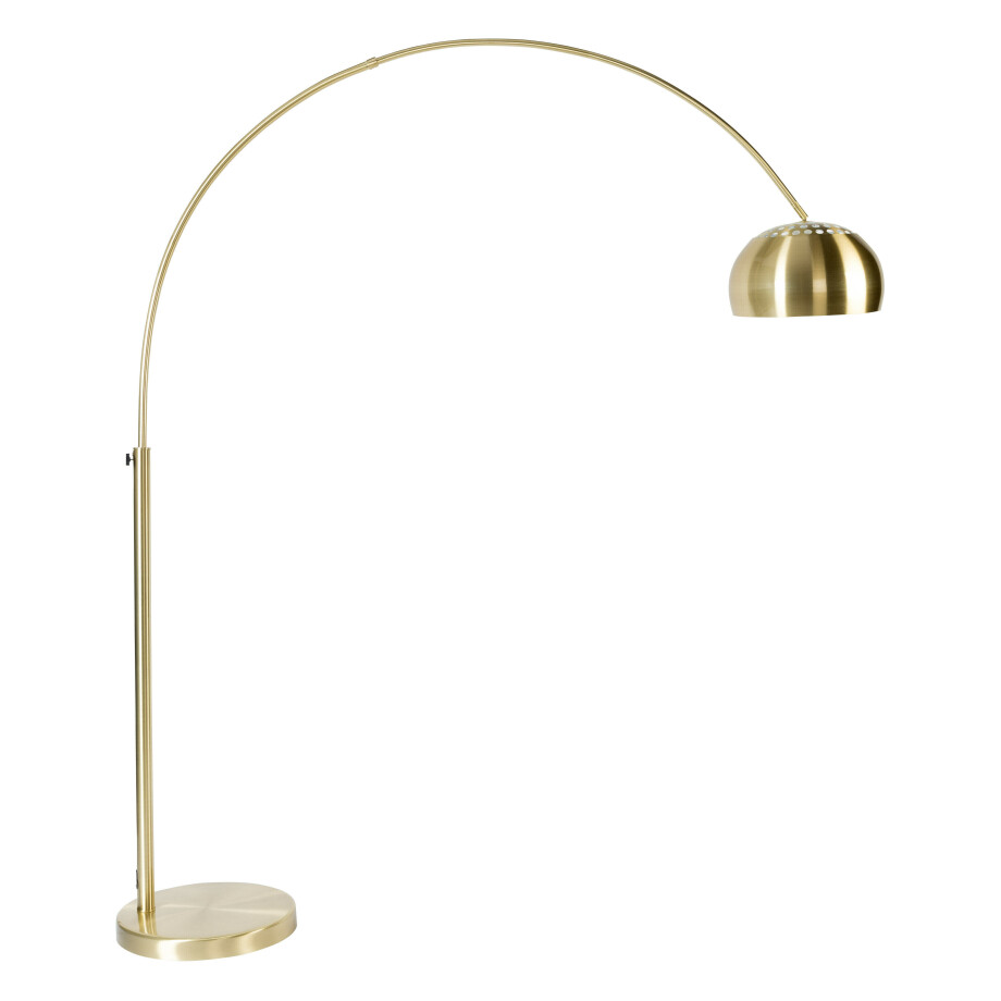 Zuiver Verstelbare Vloerlamp 'Metal' 190-205cm, kleur Goud Zuiver Verstelbare Vloerlamp 'Metal' 190-205cm, kleur Goud afbeelding 1