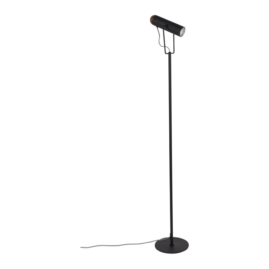 Zuiver Vloerlamp 'Marlon' 135cm, kleur Zwart afbeelding 1