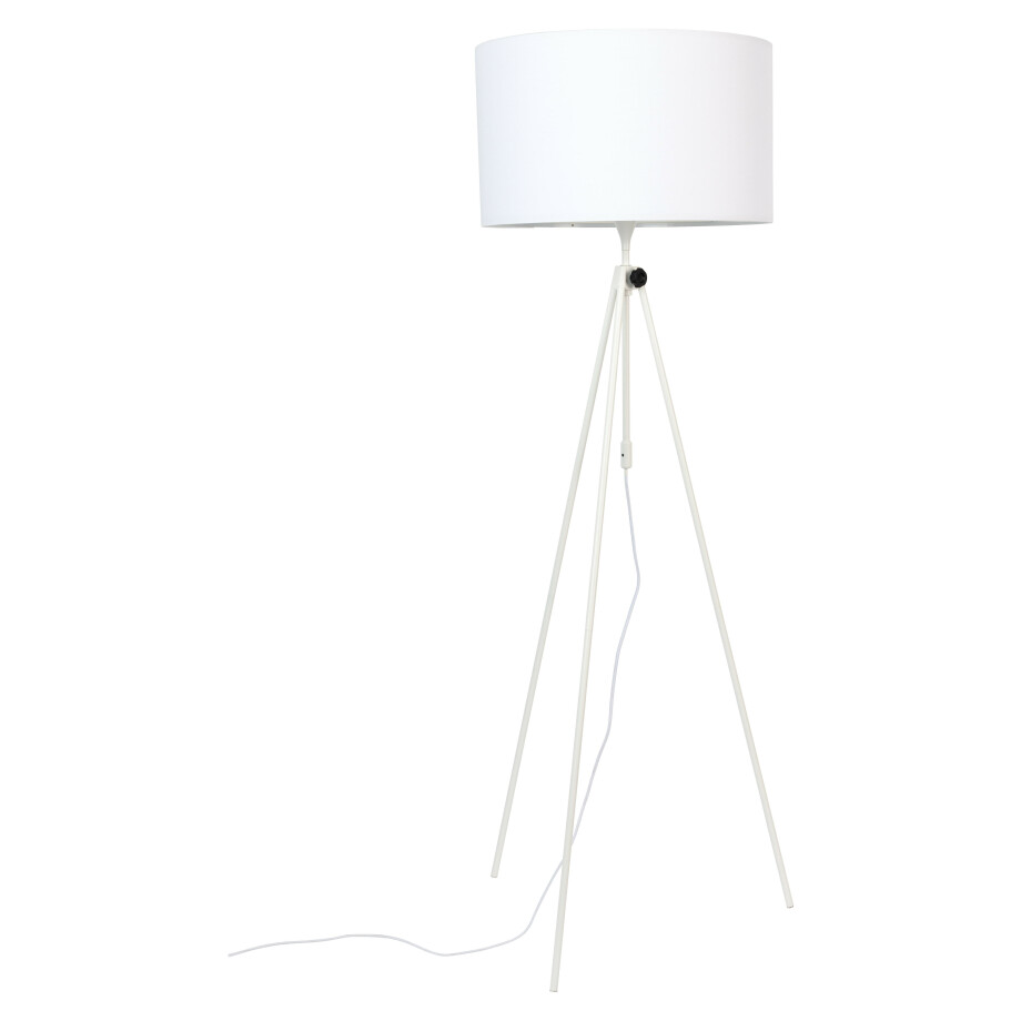 Zuiver Verstelbare Vloerlamp 'Lesley' 153-181cm, kleur Wit afbeelding 1