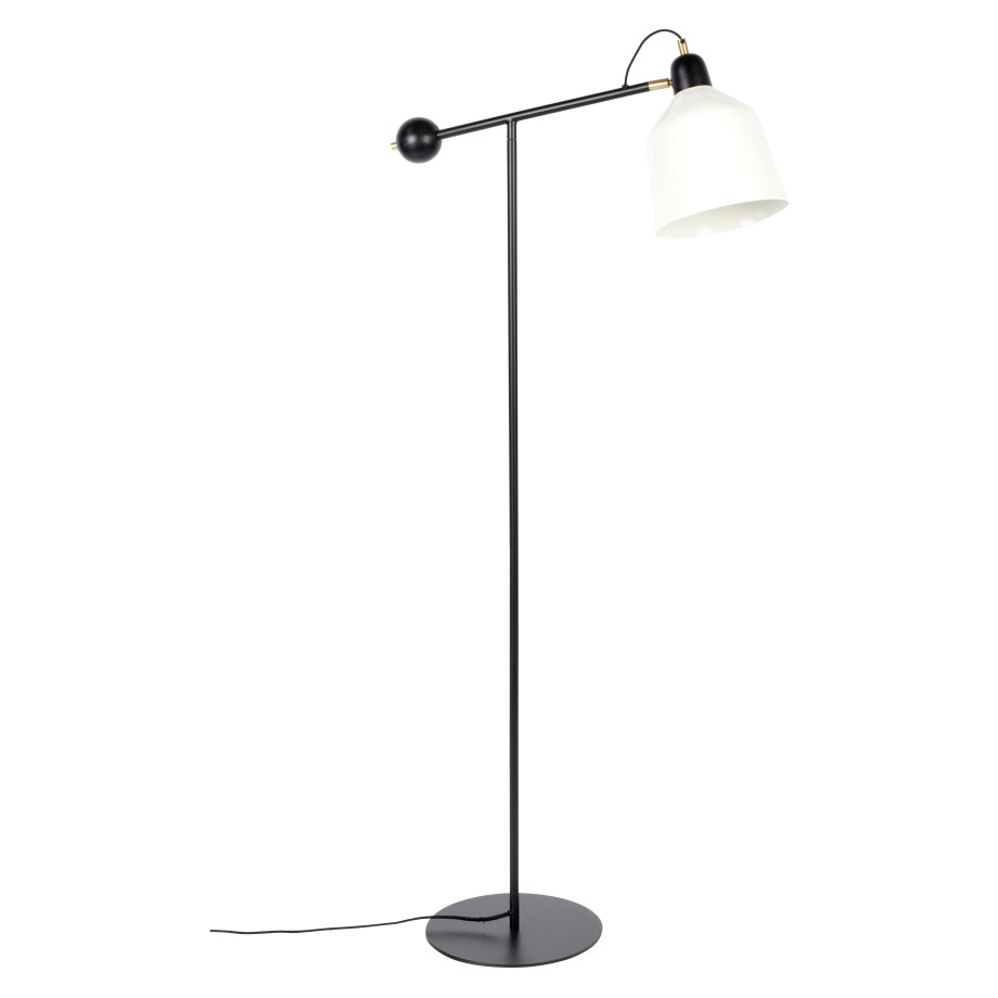 Zuiver Vloerlamp 'Skala' 155cm, kleur Zwart/Wit afbeelding 