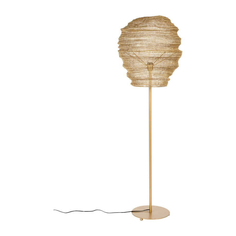 ZILT Vloerlamp 'Deepika', 154cm, kleur Goud ZILT Vloerlamp 'Deepika', 154cm, kleur Goud afbeelding 1
