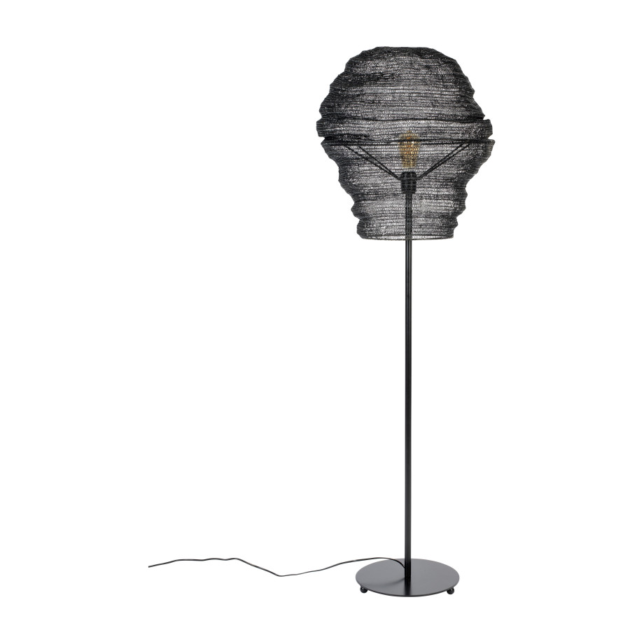 ZILT Vloerlamp 'Micki', 154cm, kleur Zwart afbeelding 1