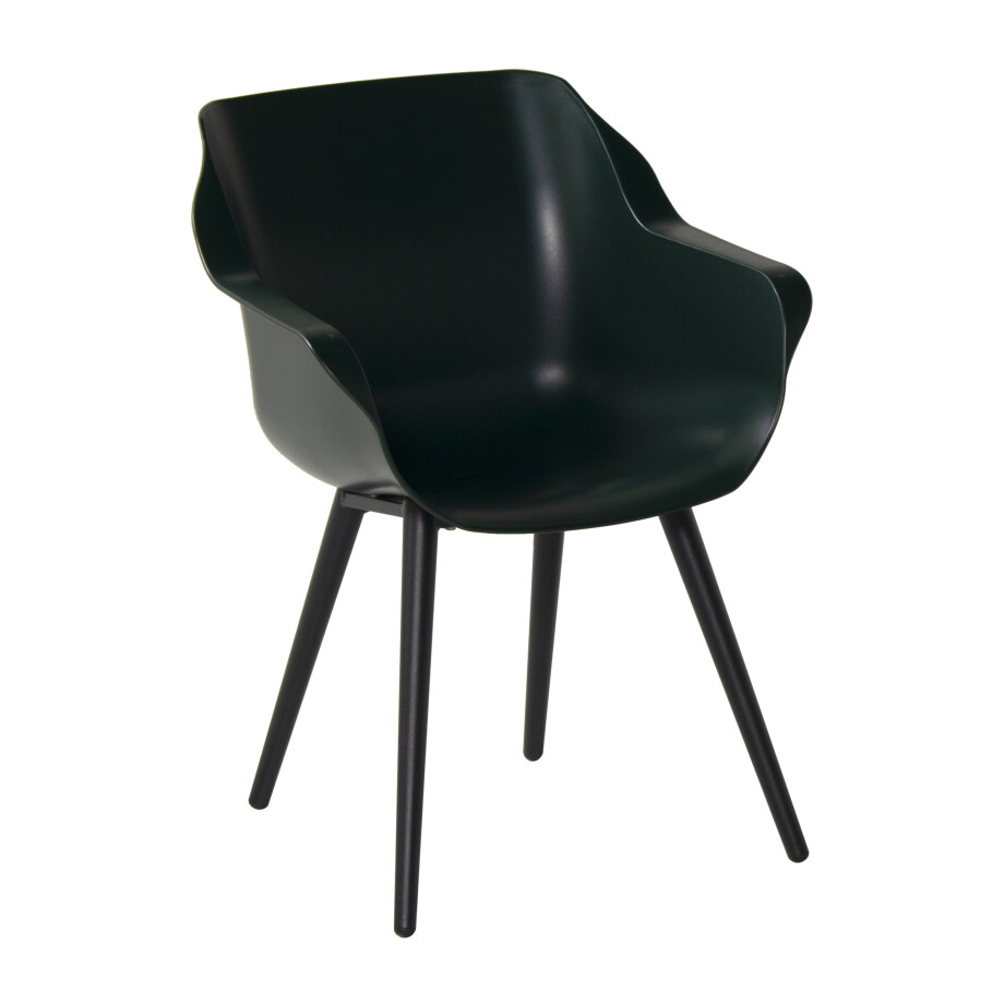 Hartman Tuinstoel 'Sophie Studio' met armleuning, kleur Donkergroen Hartman Tuinstoel 'Sophie Studio' met armleuning, kleur Donkergroen afbeelding 1