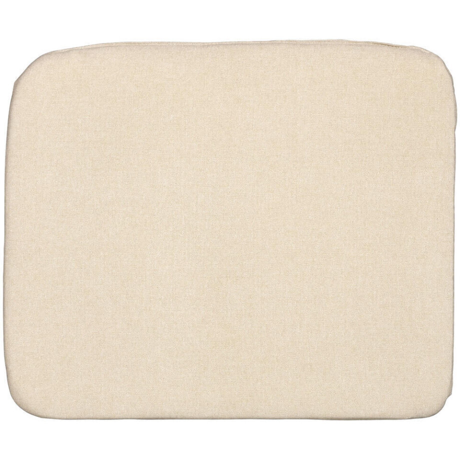 Leen Bakker - Zitkussen Brest - Zand - 44x53x3 Cm - Katoen - Beige afbeelding 1