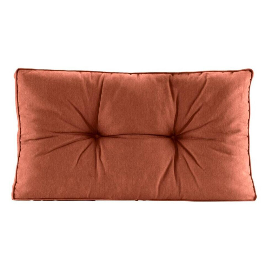 Leen Bakker - Loungekussen Florence Rug - Terracotta - 73x43 Cm - Katoen/Polyester - Rood#Bruin afbeelding 1