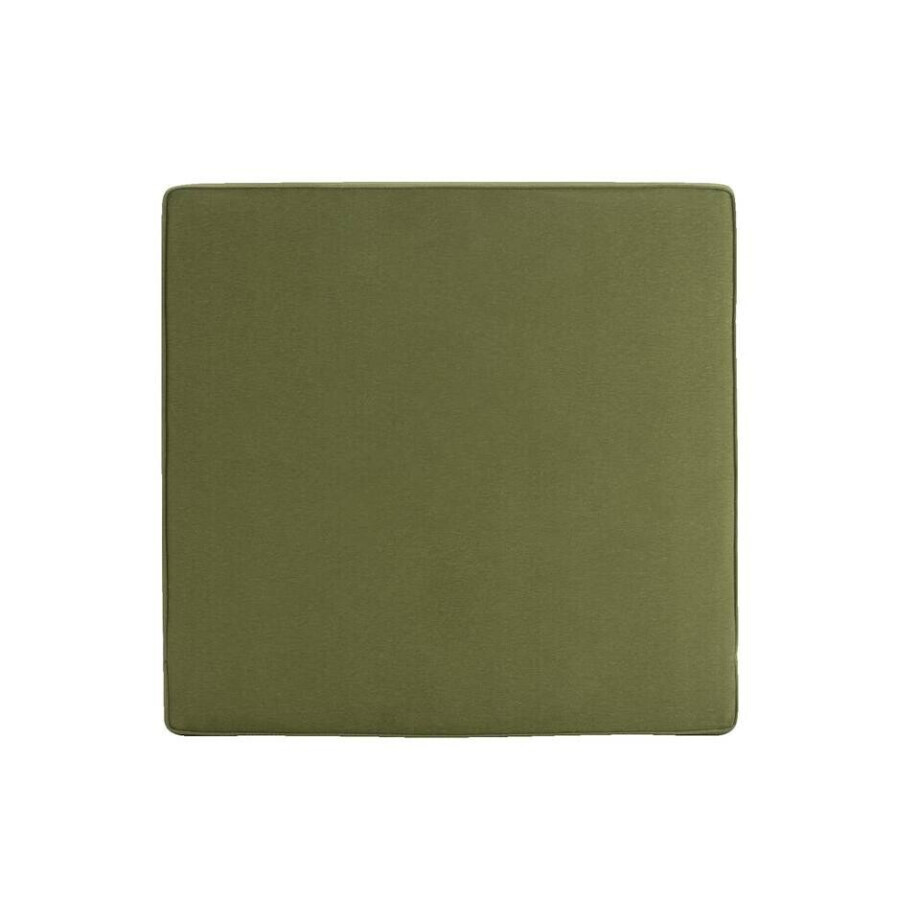 Leen Bakker - Loungekussen Brest Zit - Donker - 73x73 Cm - Polyester - Groen - 11x73x73 Cm afbeelding 1