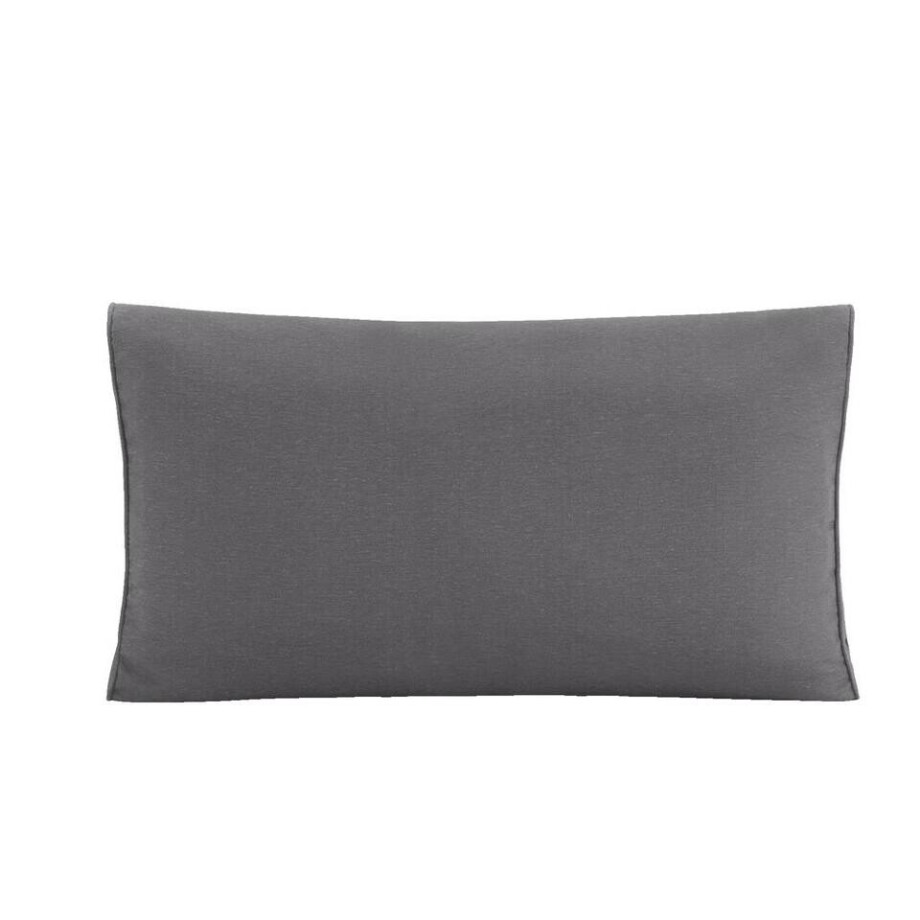 Leen Bakker - Loungekussen Brest Rug/zij - 73x43 Cm - Polyester - Grijs - 12x43x73 Cm afbeelding 1