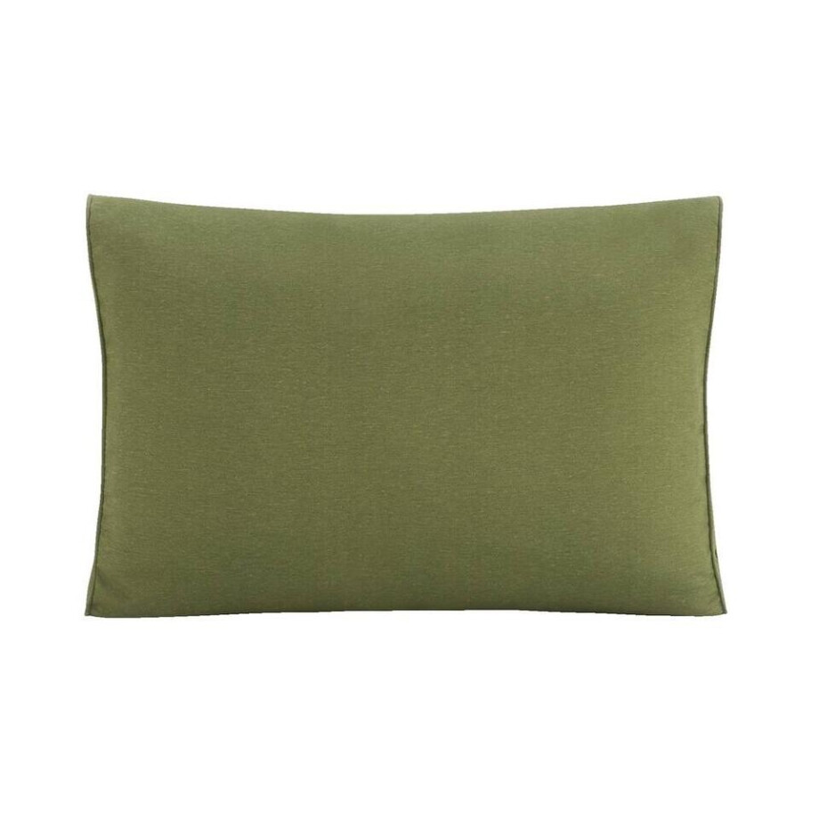 Leen Bakker - Loungekussen Brest Rug/zij - Donker - 60x43 Cm - Polyester - Groen - 12x43x60 Cm afbeelding 1