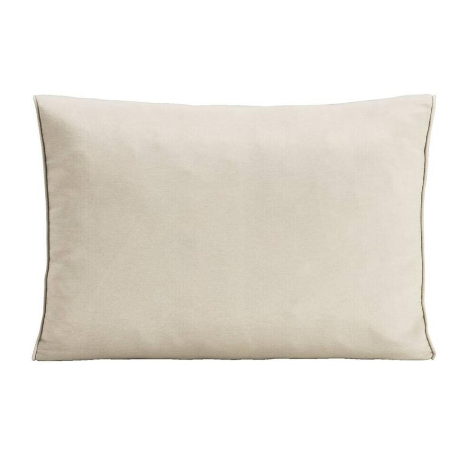 Leen Bakker - Loungekussen Brest Rug/zij - Zand - 60x43 Cm - Polyester - Beige - 12x43x60 Cm afbeelding 1