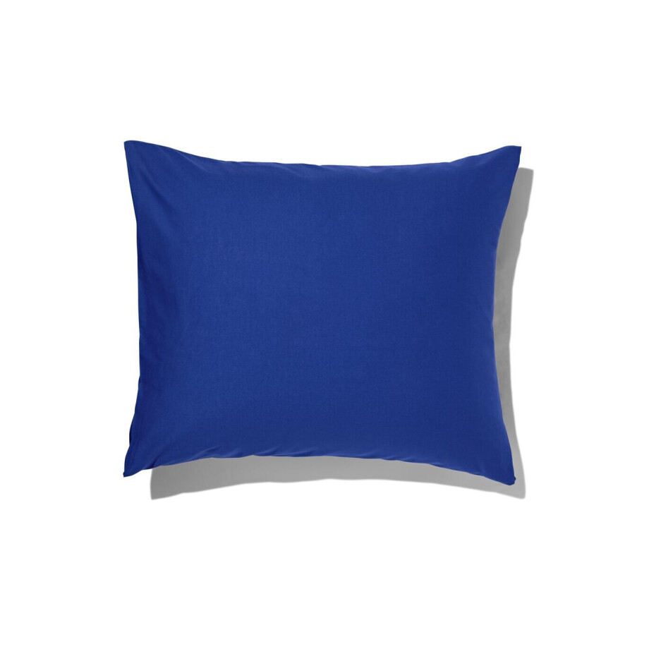 HEMA HEMA Kussensloop 60x70cm Zacht Katoen Kobaltblauw (blauw) afbeelding 1