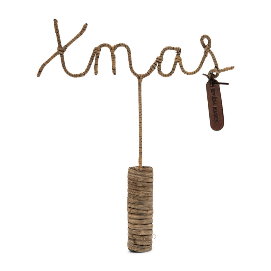 Kerstboomdecoratie Rustic Rattan Xmas Tree afbeelding 1