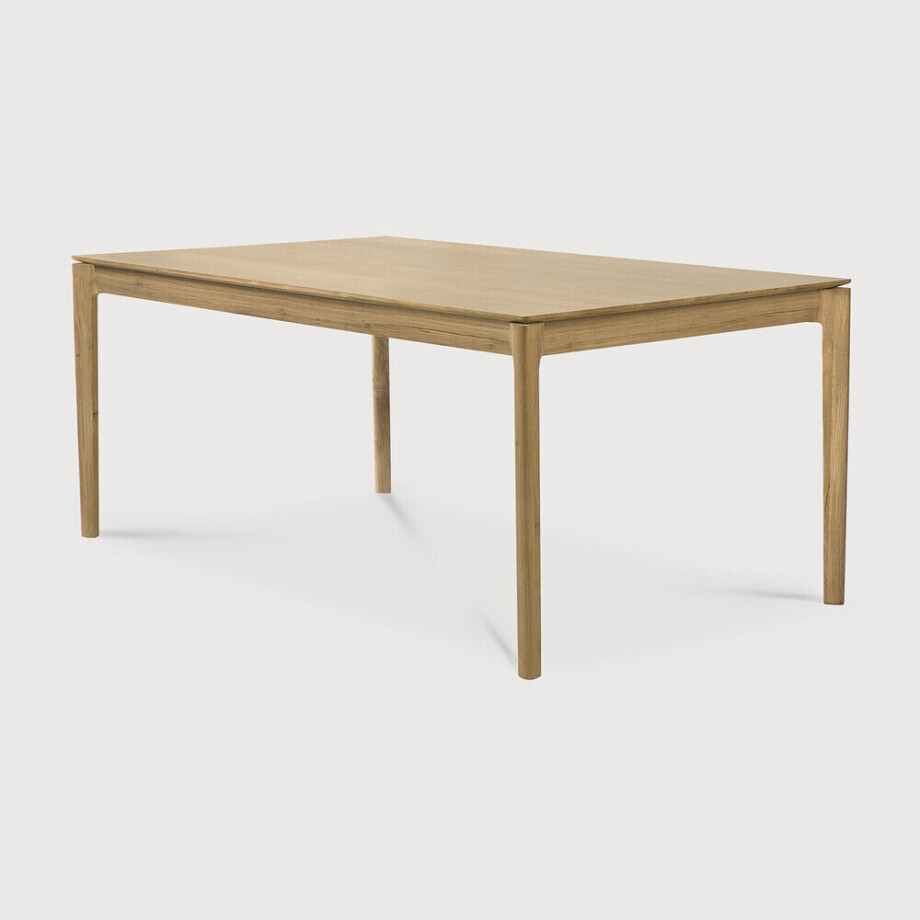 Ethnicraft Eettafel 'Bok' Geolied Eikenhout, 160 x 80cm afbeelding 